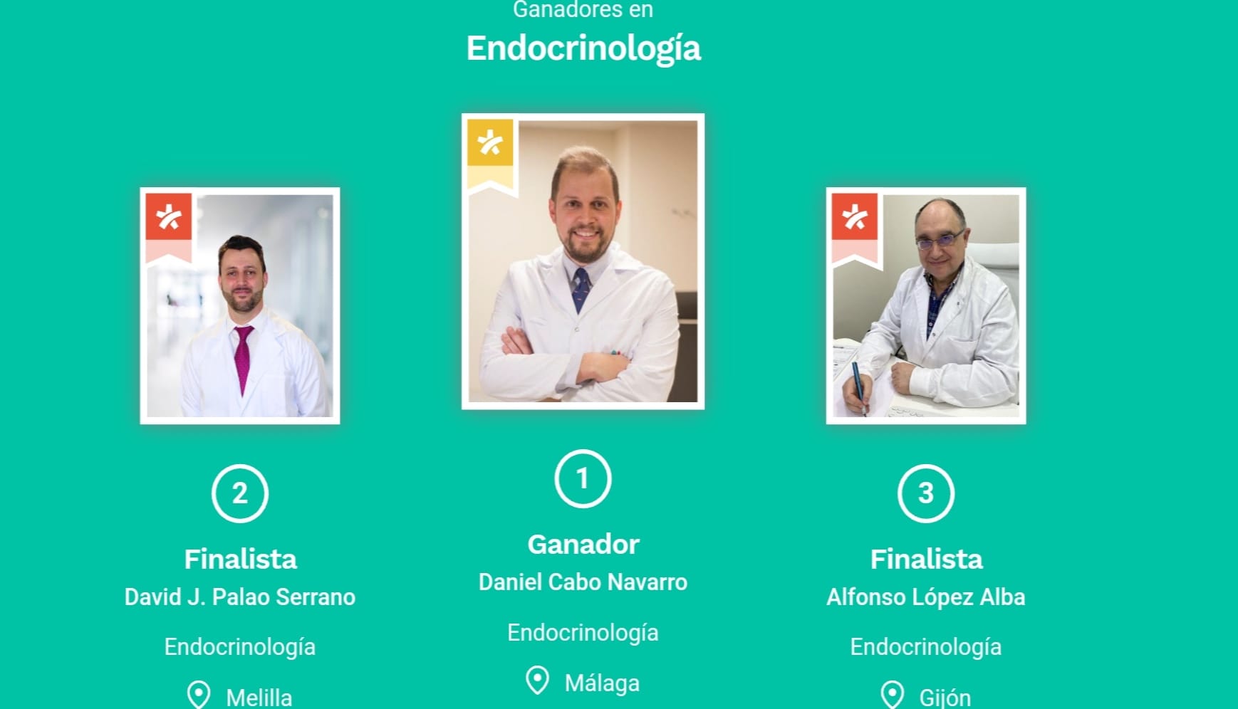 Daniel Cabo, elegido mejor endocrino de España por los pacientes y profesionales médicos de Doctoralia